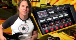 pedal de guitarra zoom effects timbrar guitarra