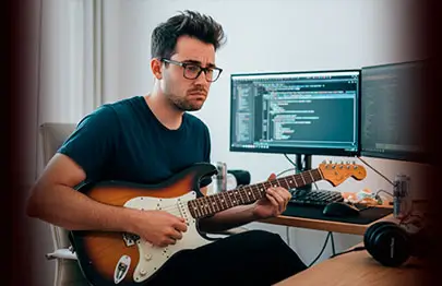 guitarrista quer aprender guitarra