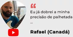 palheta alternada para guitarristas